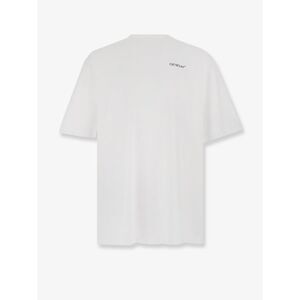 Off White Men Cotton T-Shirt With Frontal Logo